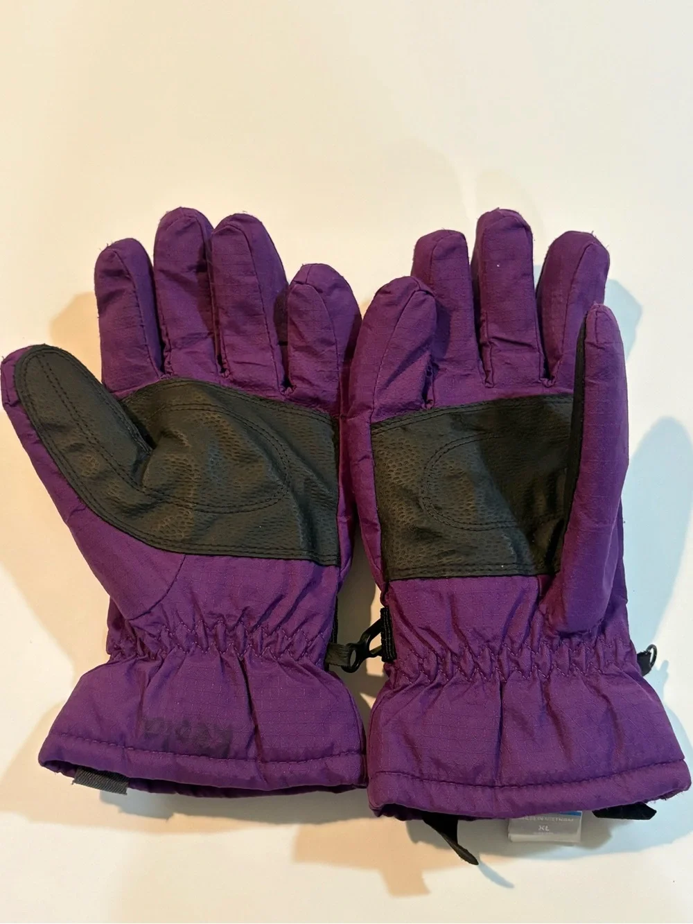 Youth Columbia Purple Quilted Glove with Logo Tab | Size XL |